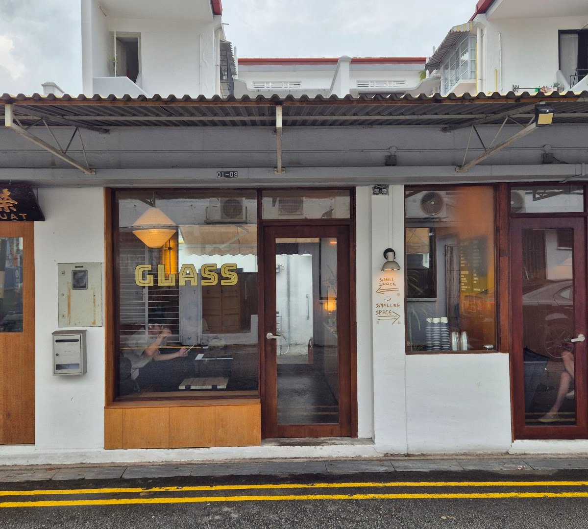 Storefront of Glass Roasters, specialty coffee shop in Singapore