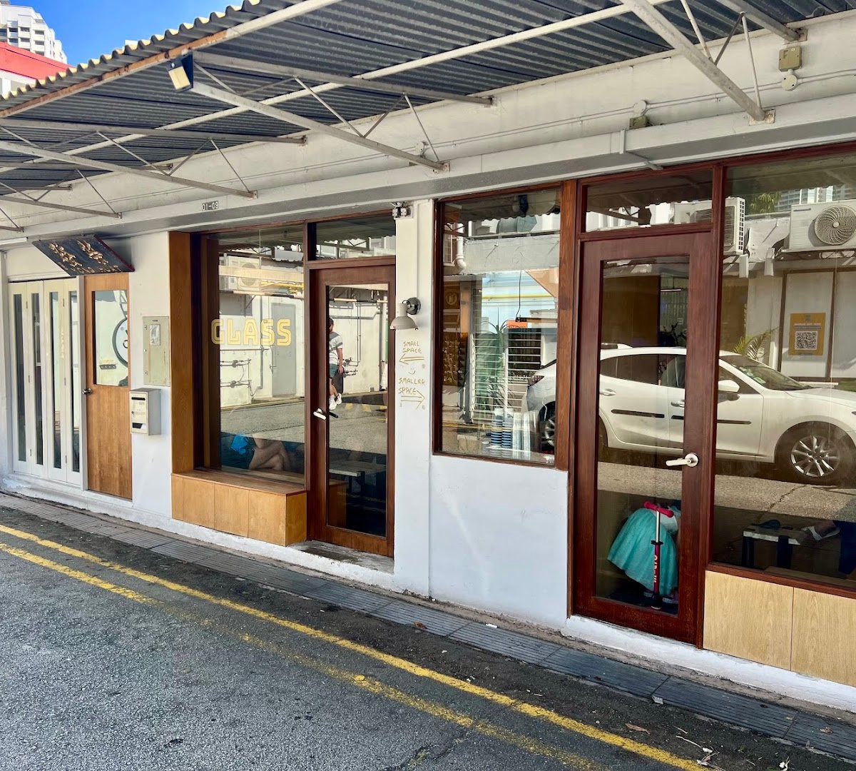 Storefront of Glass Roasters, specialty coffee shop in Singapore