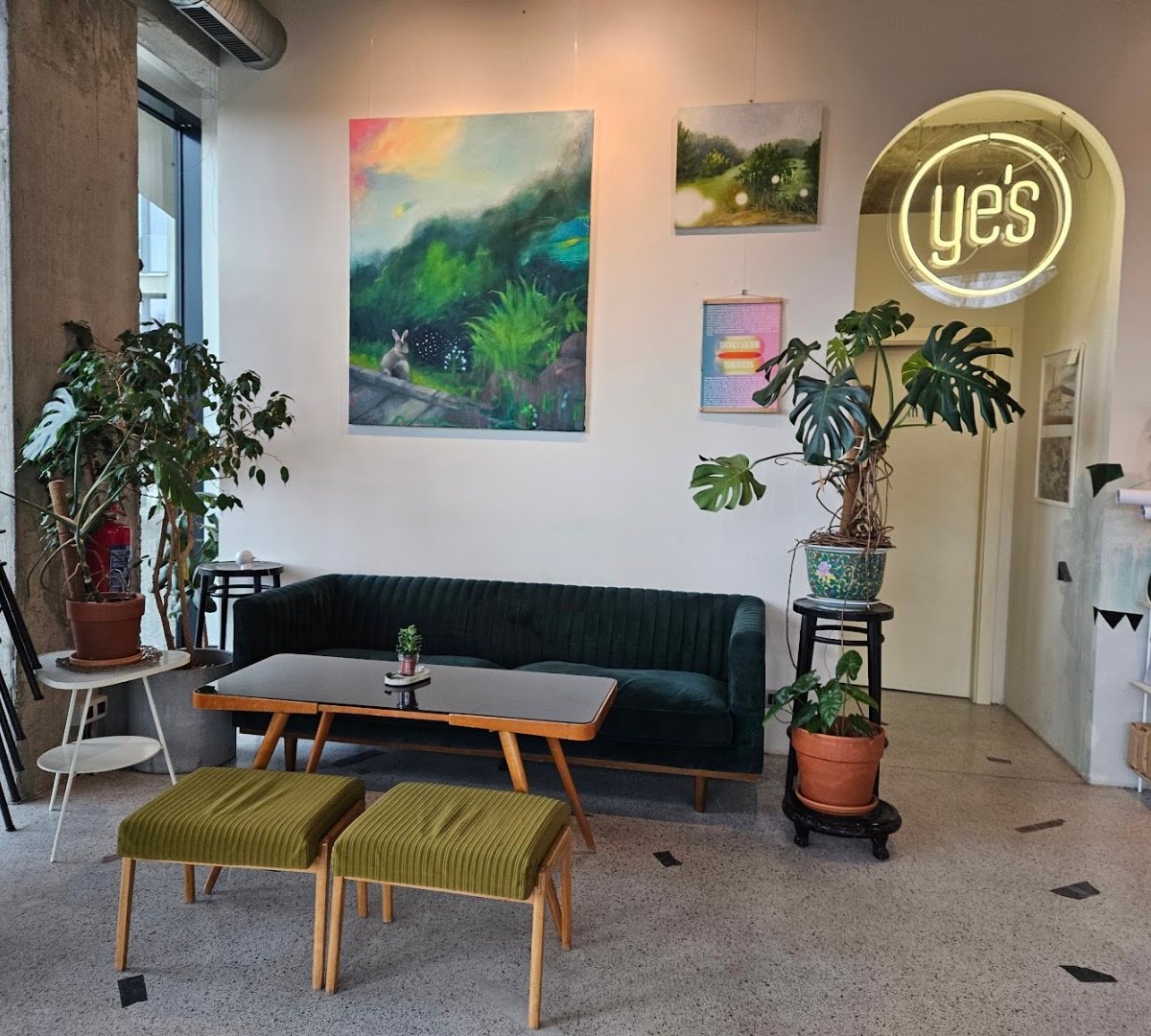 Interior of Ye's kafe | wine, specialty coffee shop in Prague