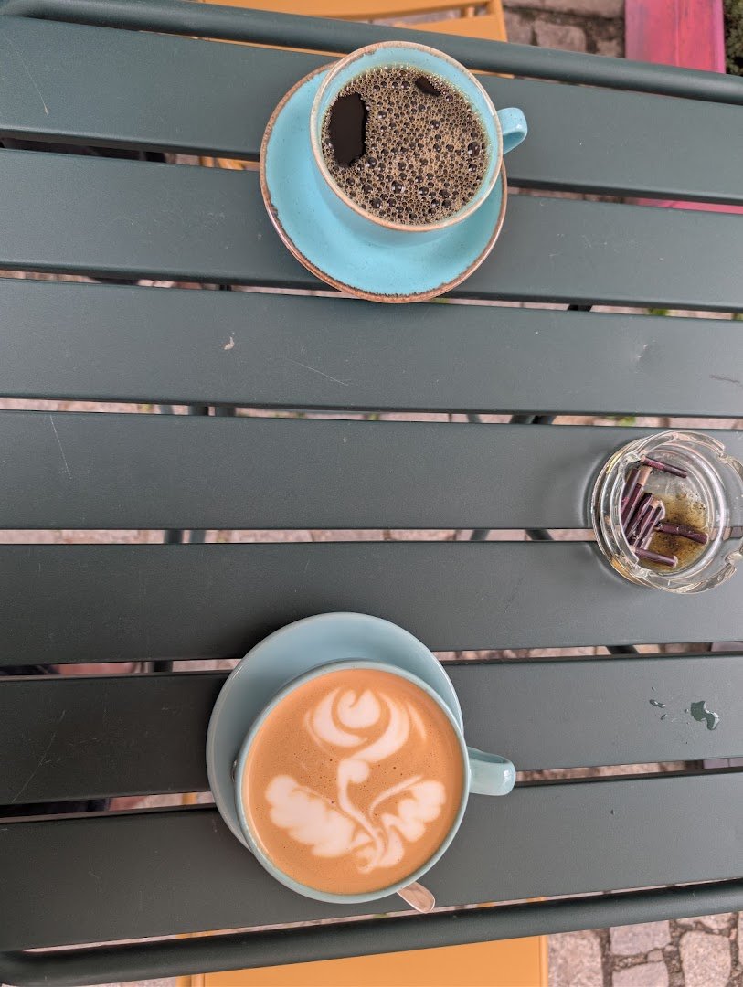 Coffee at Cafe Central, specialty coffee shop in Warsaw