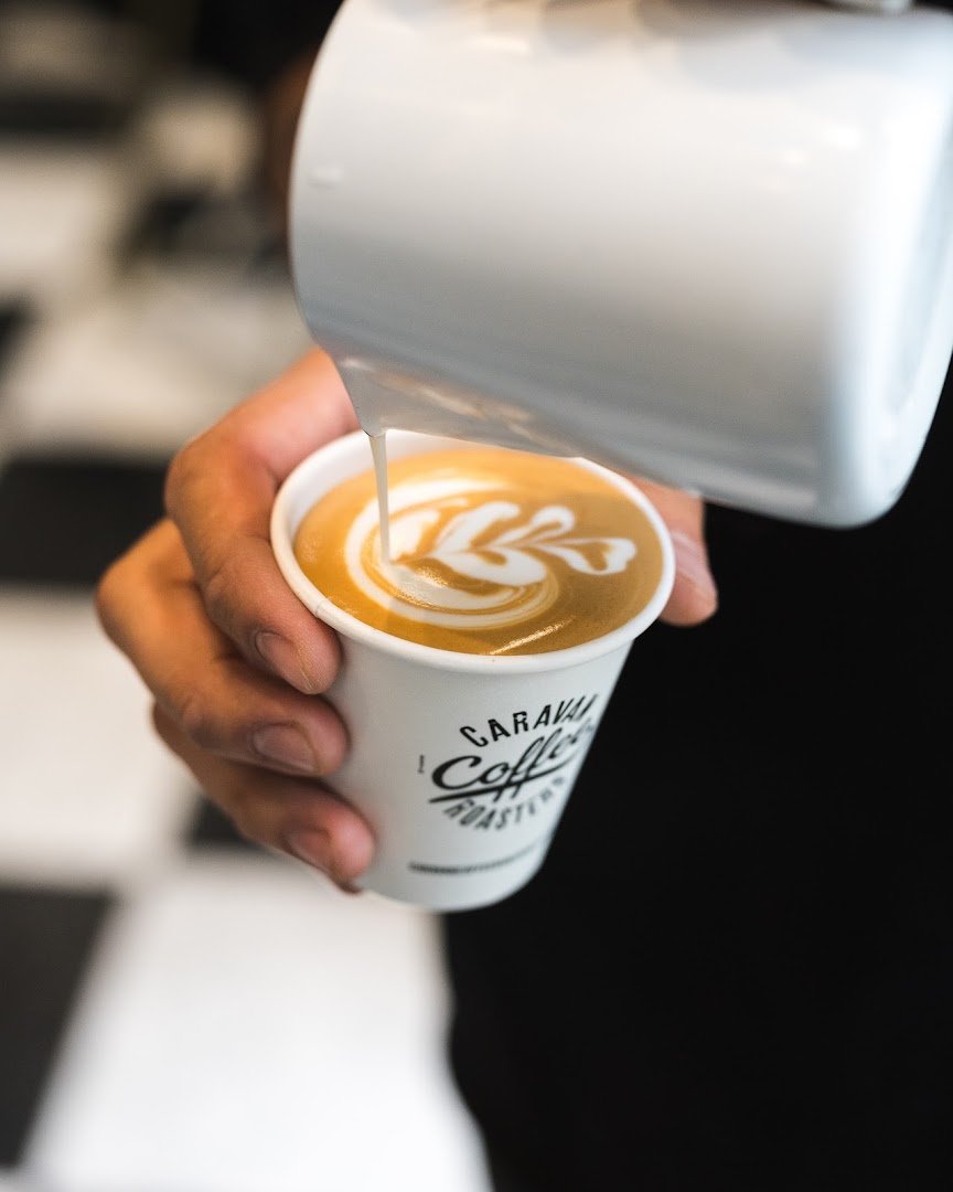 Caravan Coffee Roasters at Fora Euston Road specialty coffee shop in London - photo 2