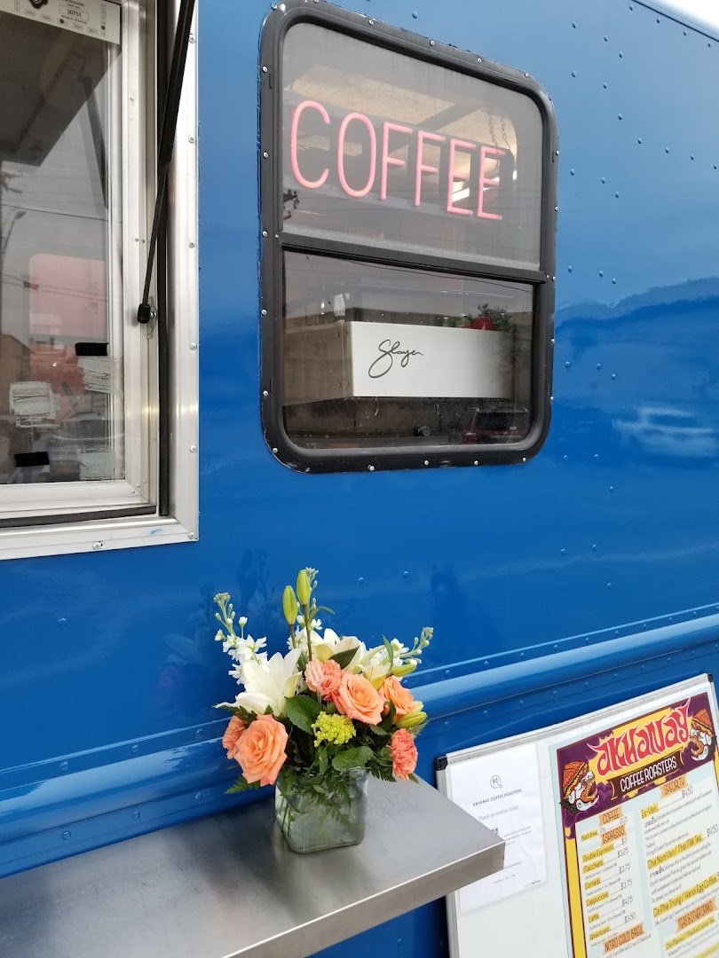 Storefront of Akhanay Coffee Roasters, specialty coffee shop in San Antonio