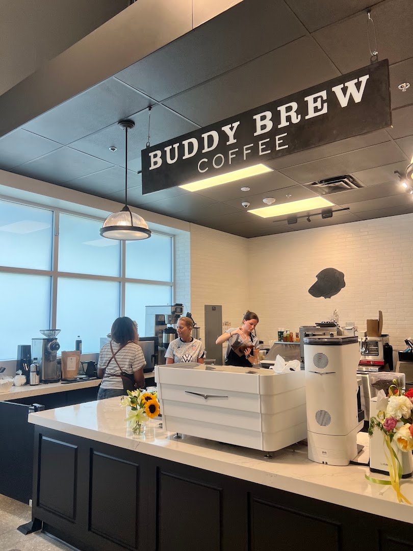 Interior of Buddy Brew Coffee, specialty coffee shop in Tampa-St. Petersburg
