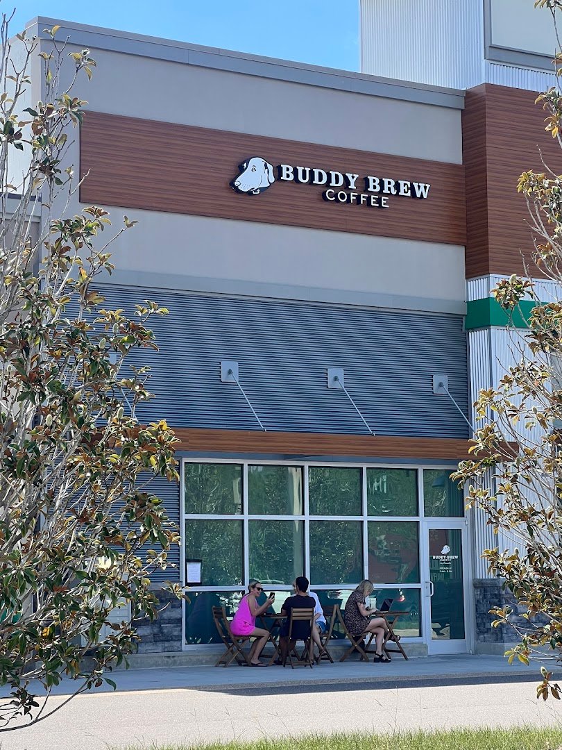 Storefront of Buddy Brew Coffee, specialty coffee shop in Tampa-St. Petersburg
