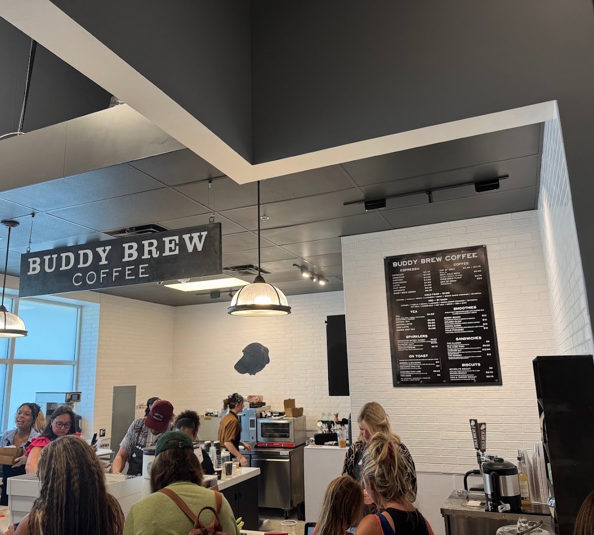 Interior of Buddy Brew Coffee, specialty coffee shop in Tampa-St. Petersburg