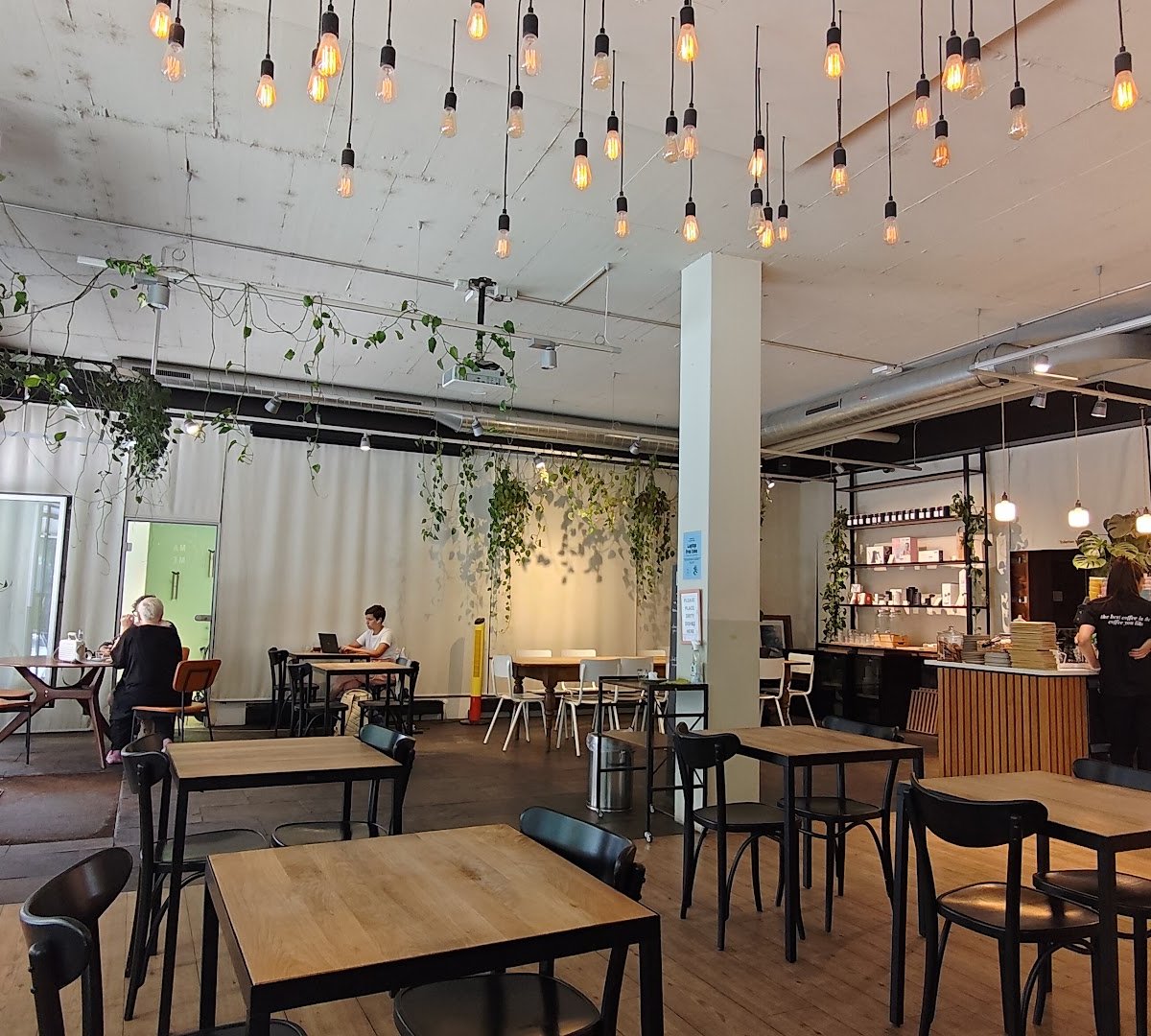 Interior of MAME Seefeld, specialty coffee shop in Zurich