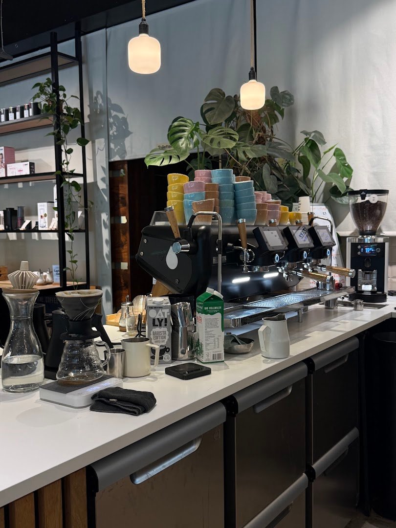 Interior of MAME Seefeld, specialty coffee shop in Zurich