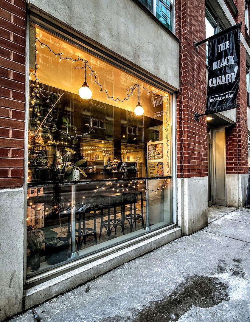 Storefront of The Black Canary Espresso Bar (Sherbourne), specialty coffee shop in Toronto
