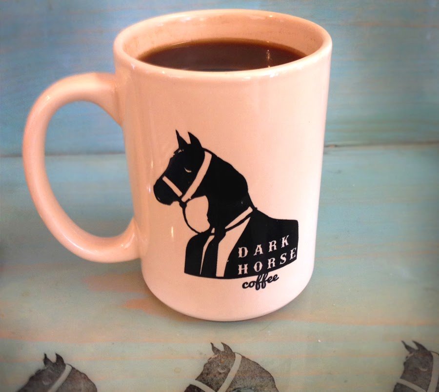 Coffee at Dark Horse Coffee Roasters, specialty coffee shop in San Diego
