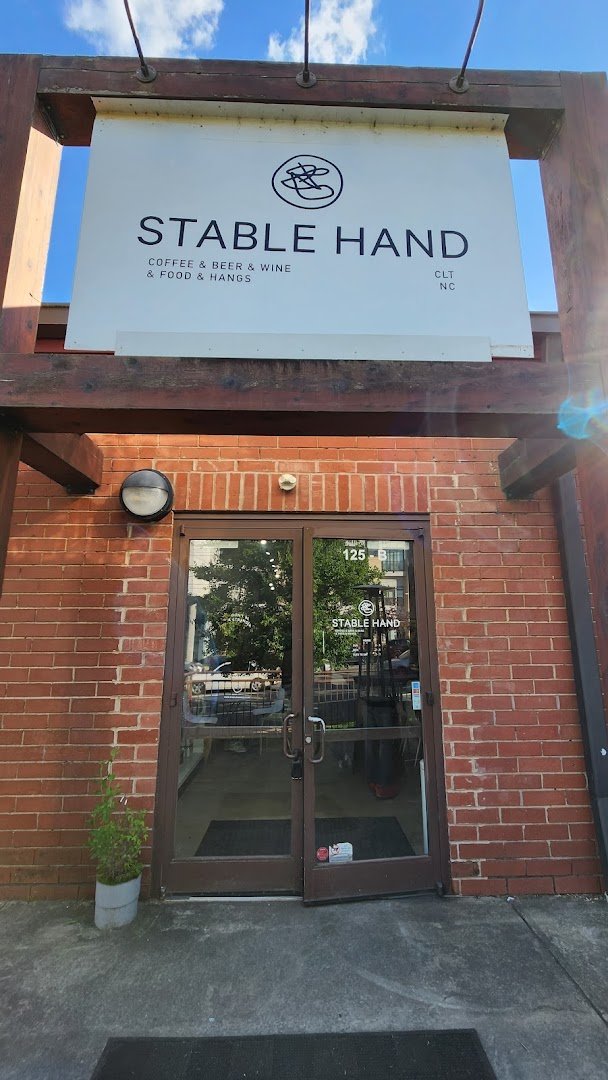 Storefront of Stable Hand, specialty coffee shop in Charlotte