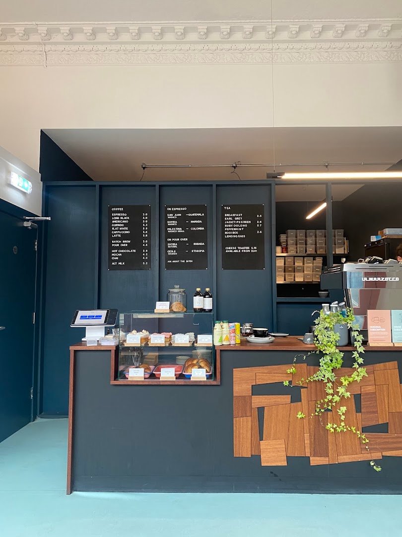 Interior of Fortitude Coffee, specialty coffee shop in Edinburgh