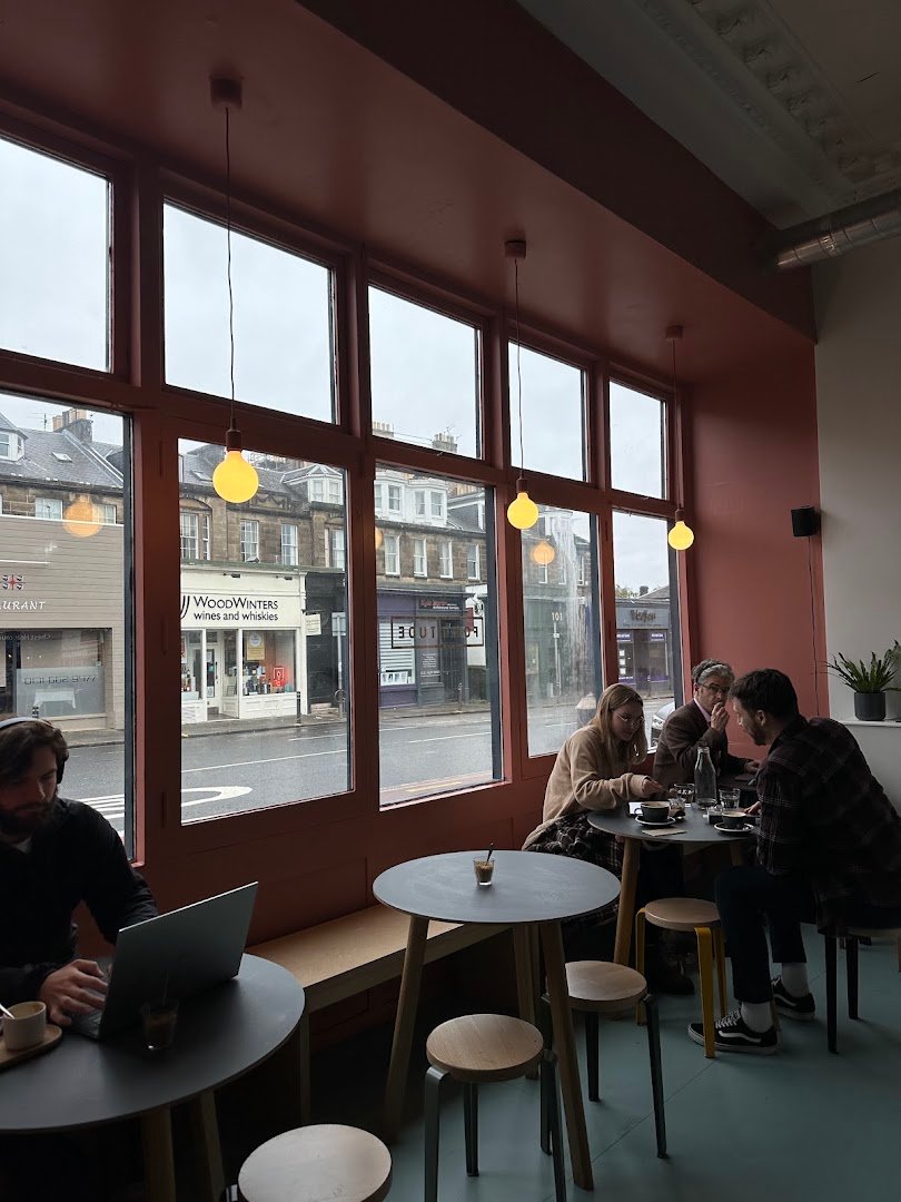 Interior of Fortitude Coffee, specialty coffee shop in Edinburgh