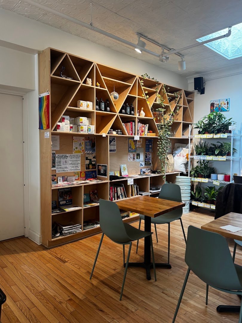 Interior of Phoenix Coffee Company, specialty coffee shop in Cleveland