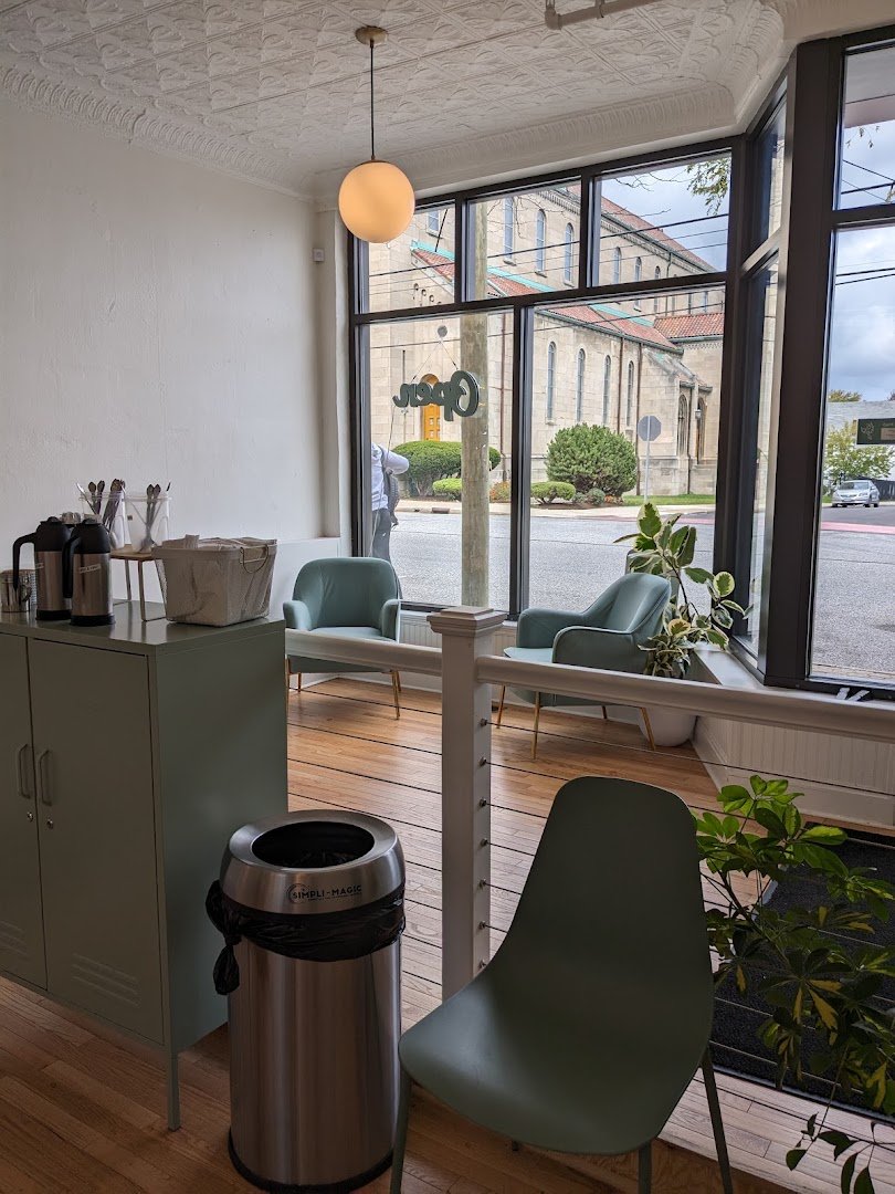Interior of Phoenix Coffee Company, specialty coffee shop in Cleveland