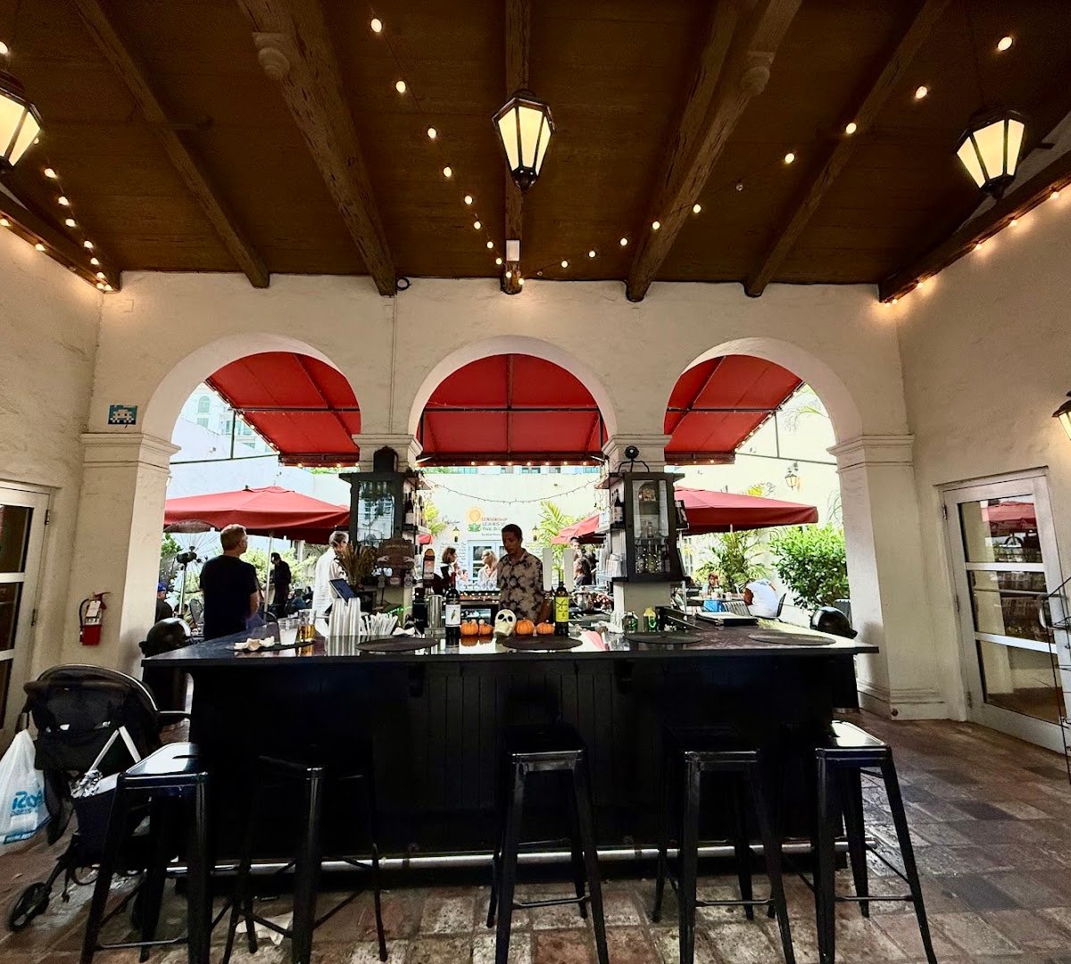 Interior of The Café at Books & Books, specialty coffee shop in Miami