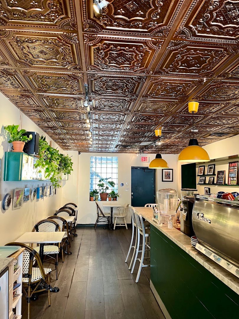 Interior of LIT Espresso Bar, specialty coffee shop in Toronto