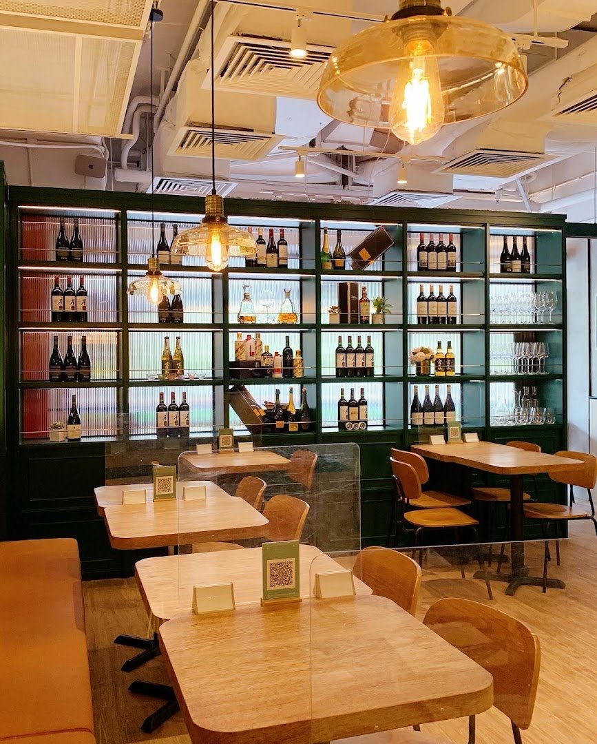 Interior of Lof10, specialty coffee shop in Hong Kong
