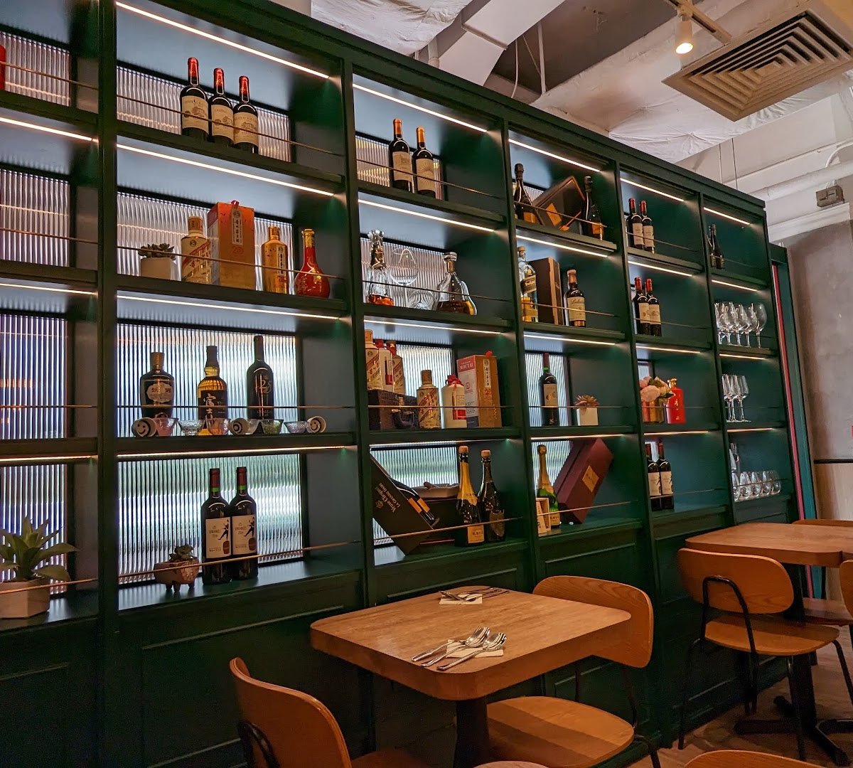 Interior of Lof10, specialty coffee shop in Hong Kong