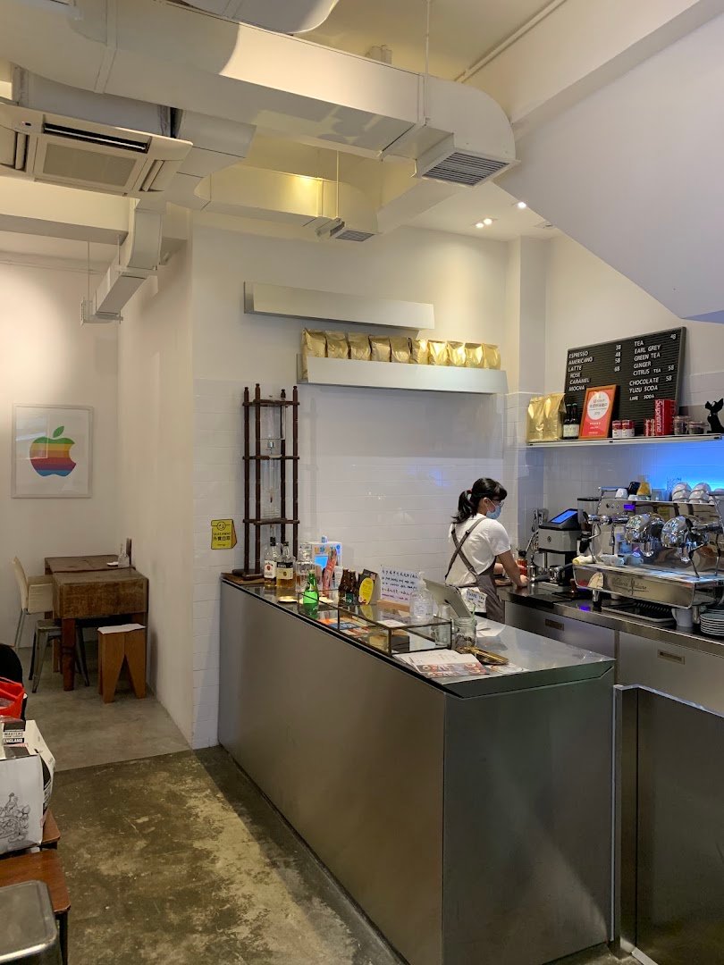 Interior of Lof10, specialty coffee shop in Hong Kong