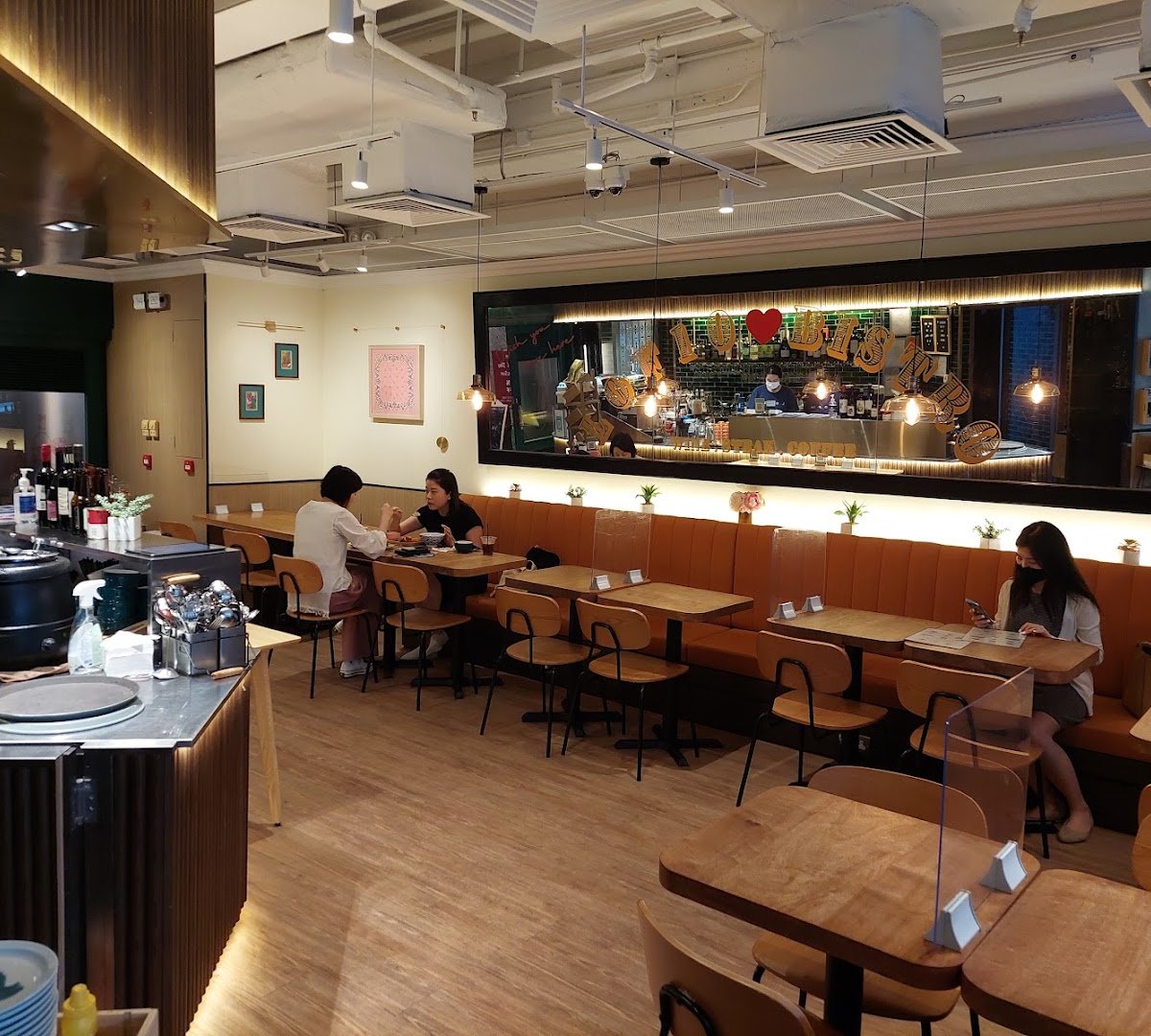 Interior of Lof10, specialty coffee shop in Hong Kong