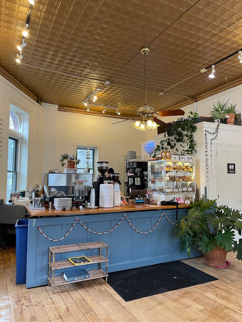 Interior of Gimme! Coffee - Trumansburg, specialty coffee shop in Ithaca