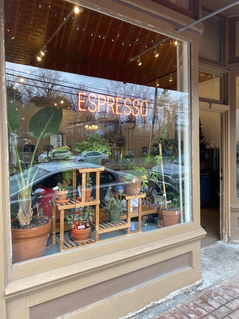 Storefront of Gimme! Coffee - Trumansburg, specialty coffee shop in Ithaca