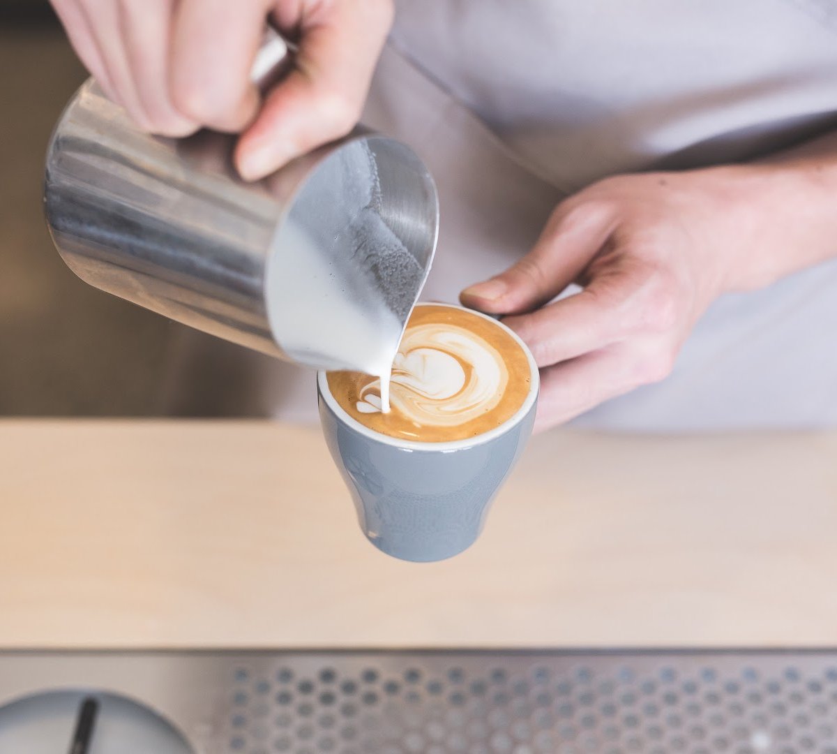 Coffee at Frank's Coffee & Eats, specialty coffee shop in Wellington