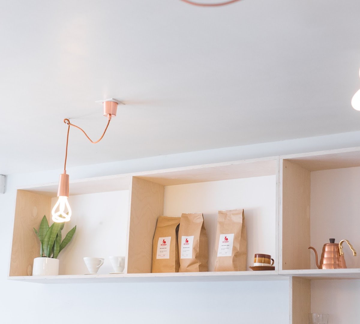 Interior of Frank's Coffee & Eats, specialty coffee shop in Wellington