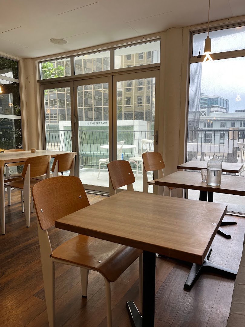 Interior of Frank's Coffee & Eats, specialty coffee shop in Wellington