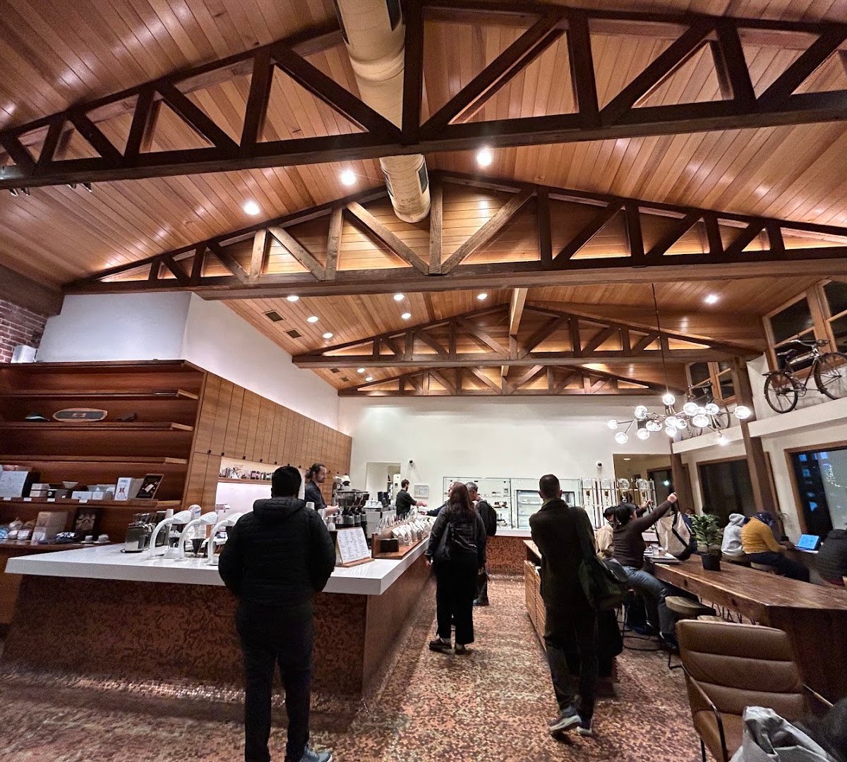 Interior of Temple Coffee Roasters, specialty coffee shop in Sacramento