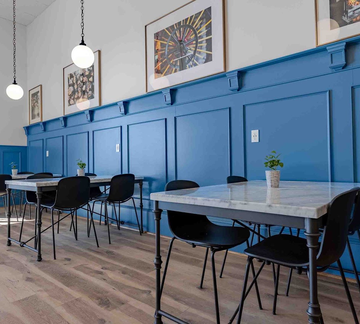 Interior of Summer Moon Coffee, specialty coffee shop in Raleigh-Durham
