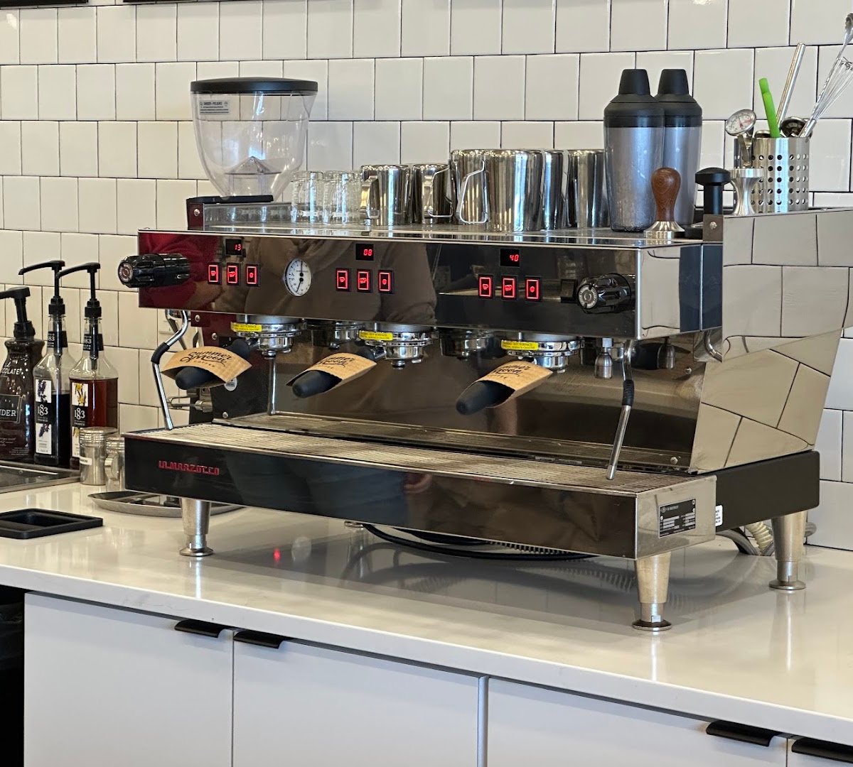 Interior of Summer Moon Coffee, specialty coffee shop in Raleigh-Durham