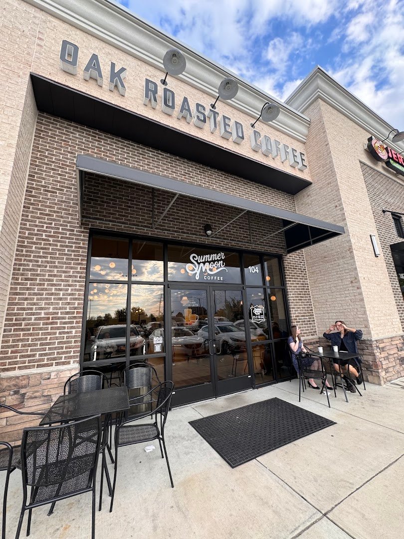 Storefront of Summer Moon Coffee, specialty coffee shop in Raleigh-Durham