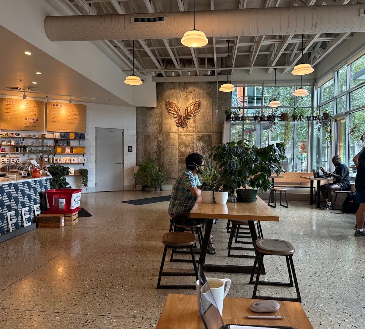 Interior of Likewise Coffee - Milwaukee, specialty coffee shop in Milwaukee