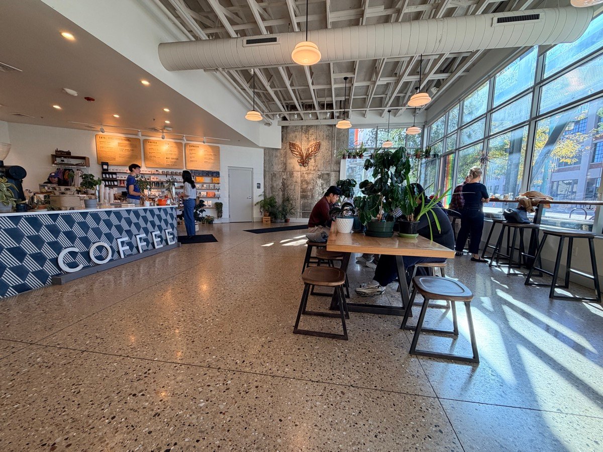 Interior of Likewise Coffee - Milwaukee, specialty coffee shop in Milwaukee