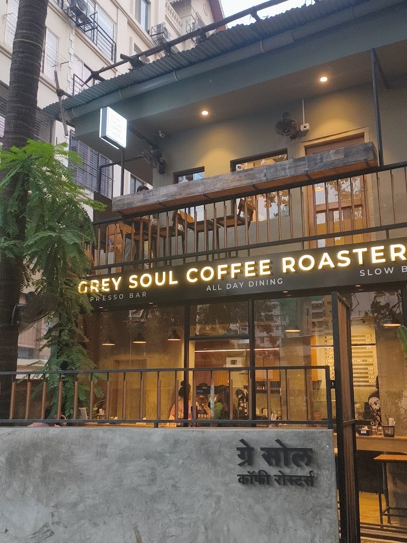 Storefront of Grey Soul Coffee Roasters (Bandra West), specialty coffee shop in Mumbai