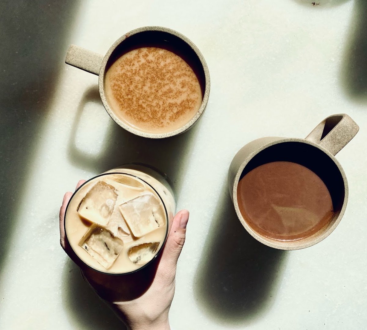 Coffee at Weekend Coffee, specialty coffee shop in Dallas