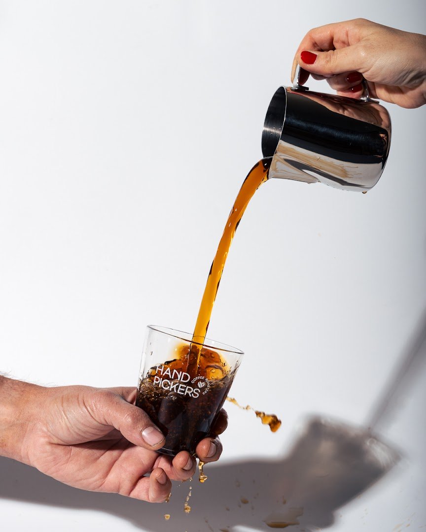 Coffee at Handpickers Coffee Roasters, specialty coffee shop in Athens