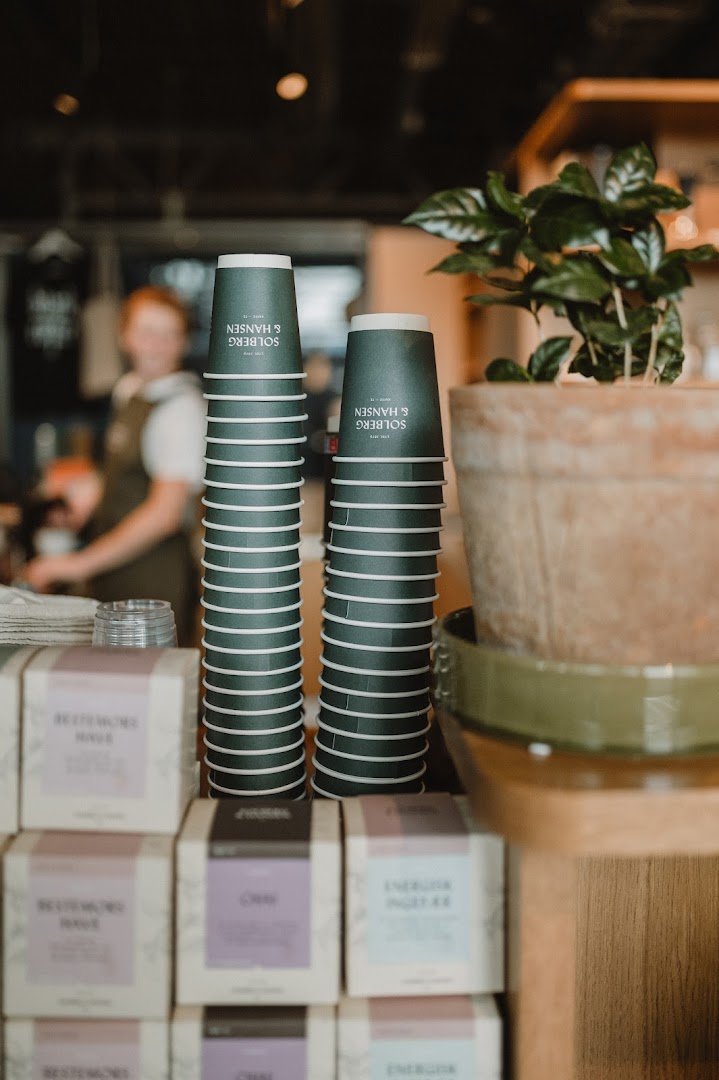 Interior of Solberg & Hansen AS, specialty coffee shop in Oslo