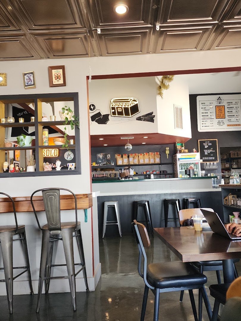 Interior of San Antonio Gold, specialty coffee shop in San Antonio