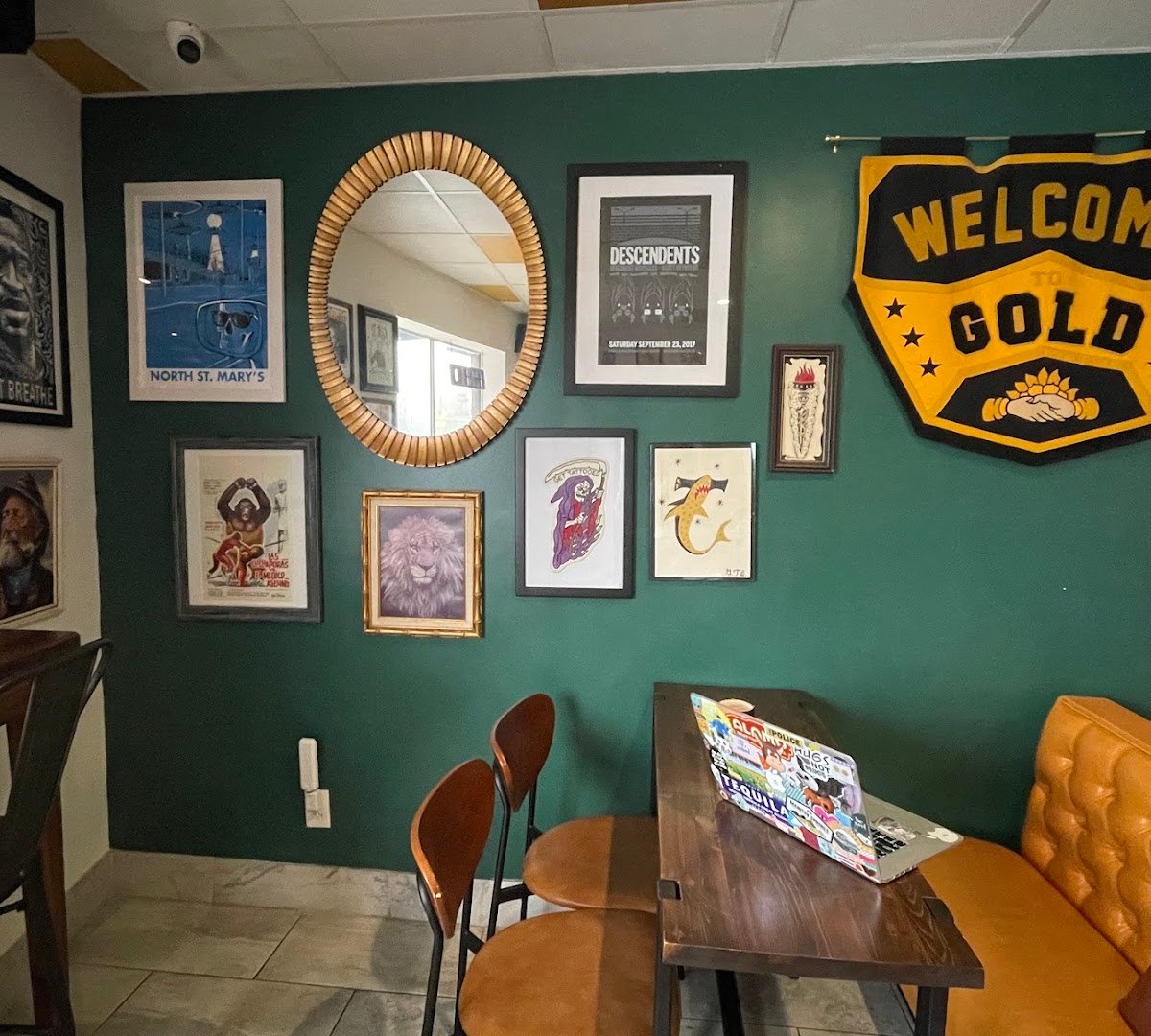 Interior of San Antonio Gold, specialty coffee shop in San Antonio