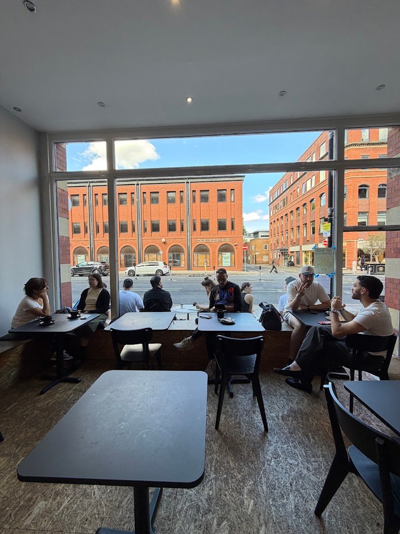Interior of Fort Coffee, specialty coffee shop in Manchester