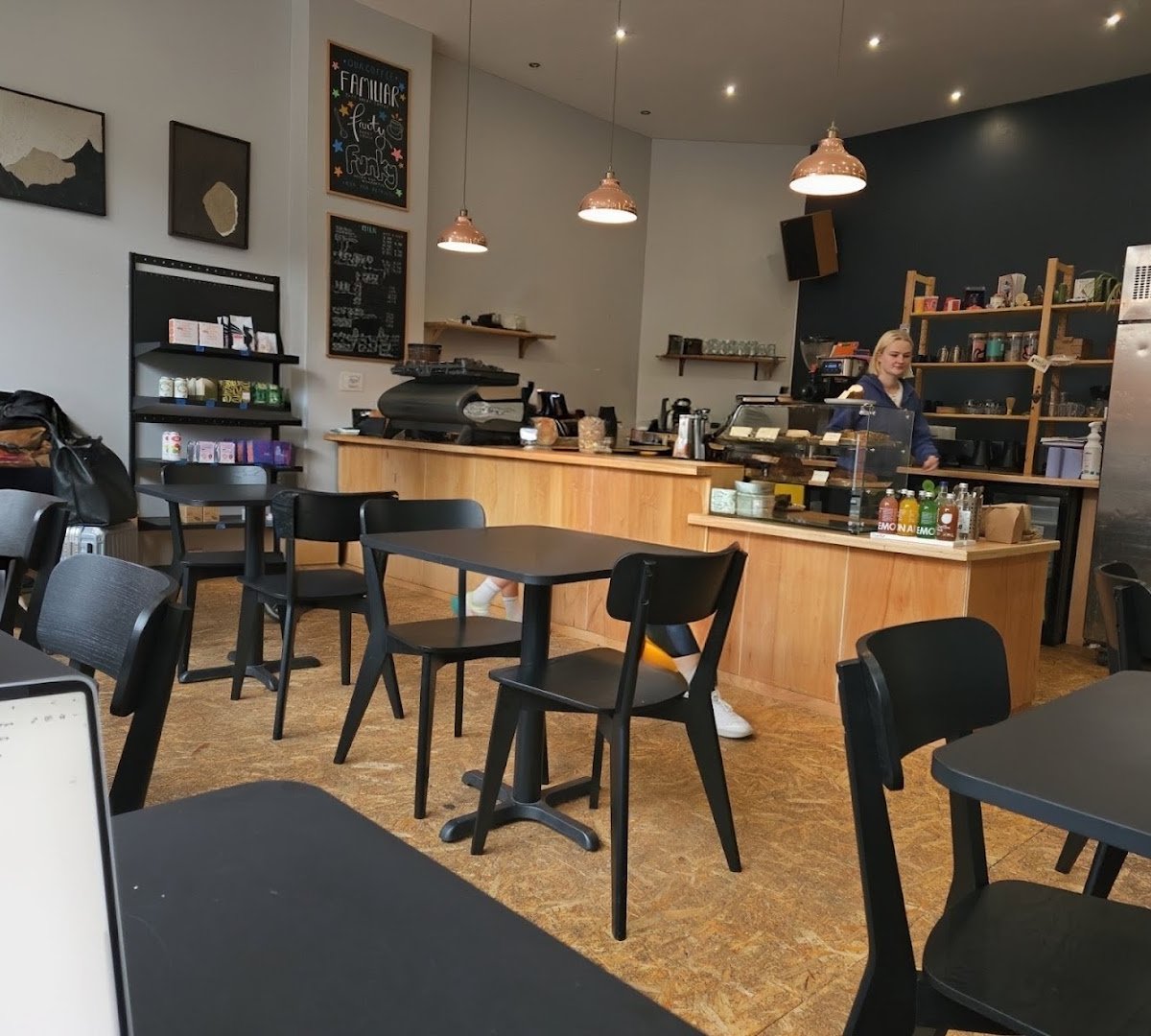 Interior of Fort Coffee, specialty coffee shop in Manchester