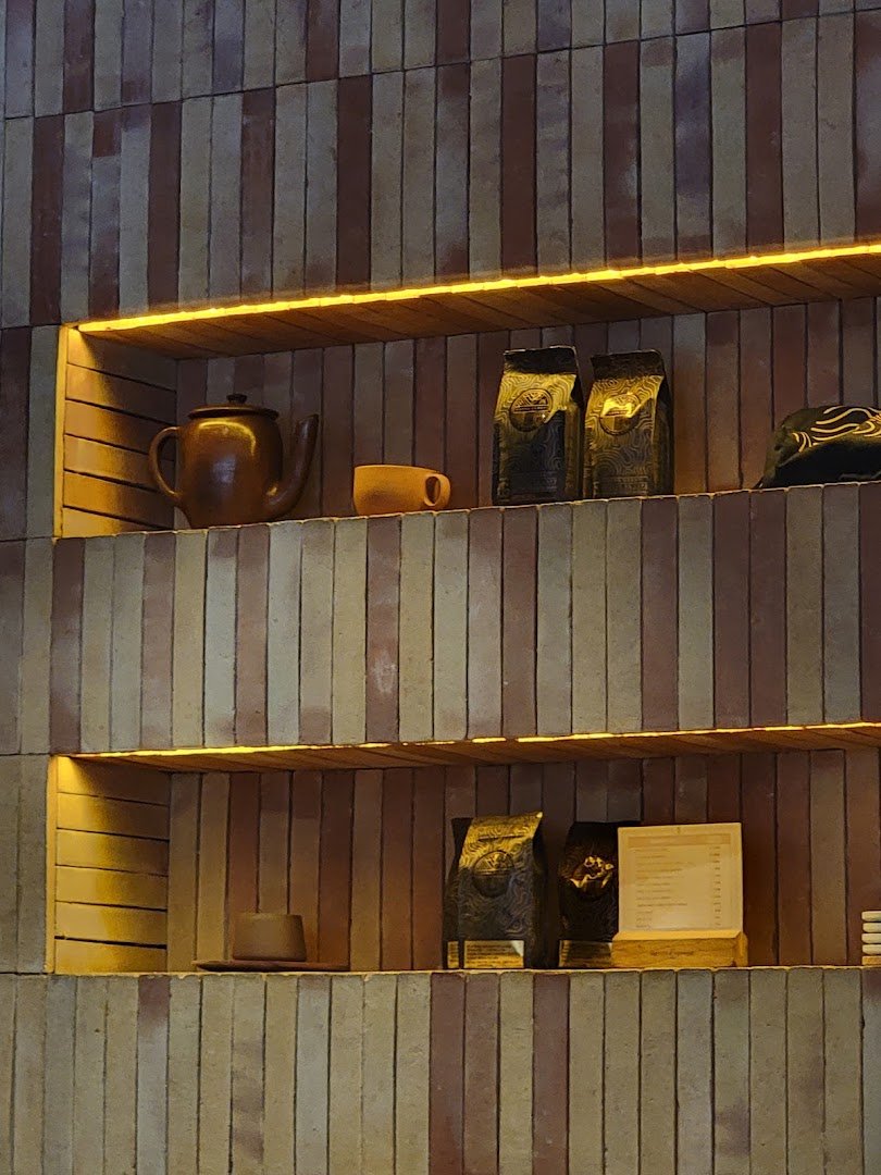 Interior of Tierra Garat, specialty coffee shop in Mexico City