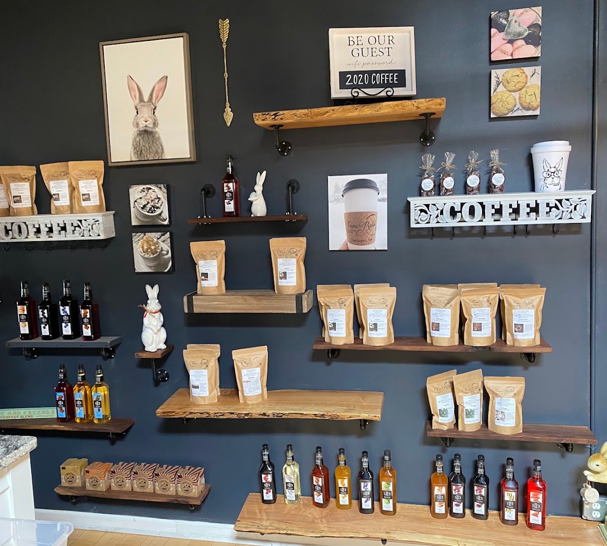 Interior of Tame Rabbit Specialty Coffee & Roaster, specialty coffee shop in Cleveland