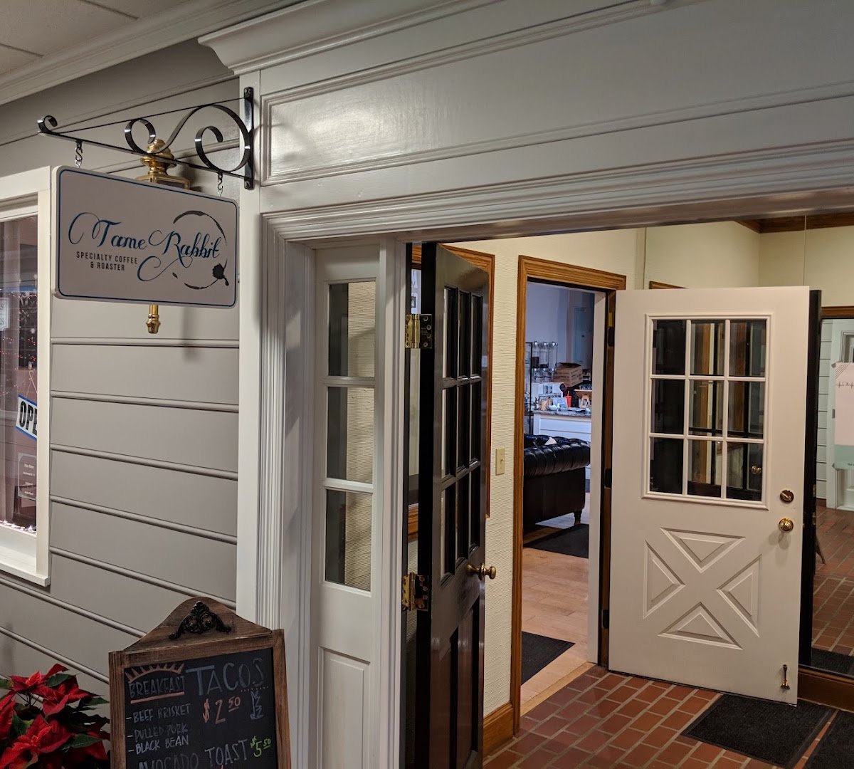 Storefront of Tame Rabbit Specialty Coffee & Roaster, specialty coffee shop in Cleveland