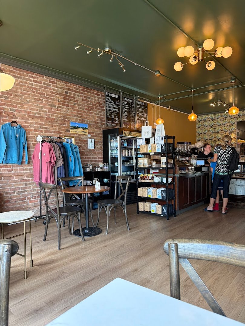 Interior of Milk & Honey Cafe, specialty coffee shop in Rochester