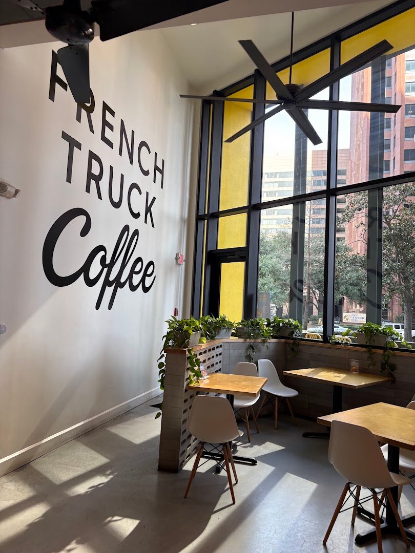 Interior of French Truck Coffee, specialty coffee shop in New Orleans