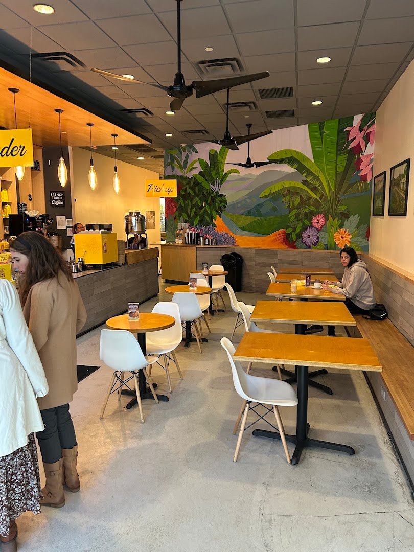 Interior of French Truck Coffee, specialty coffee shop in New Orleans