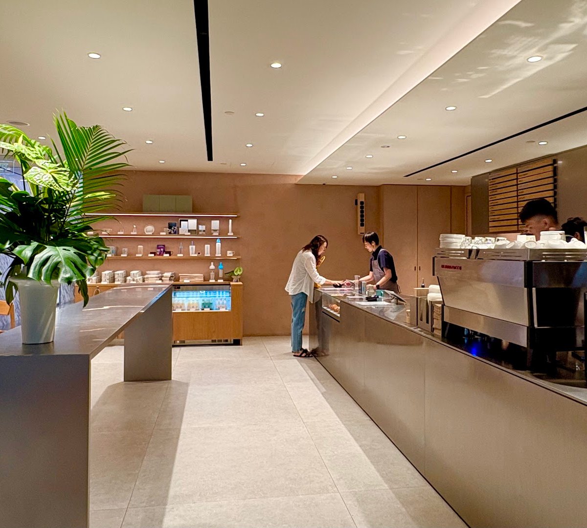 Interior of Blue Bottle Coffee, specialty coffee shop in Singapore